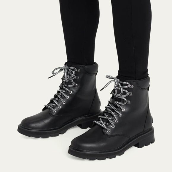 Sorel Lennox Leather Lace-Up Boots NIB - Picture 1 of 11